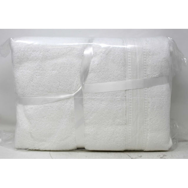 Charisma 100 HygroCotton Luxury Bath Towels 2 Pack White