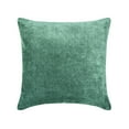 thumbnail image 2 of Decorative Sea Blue 24"x24" (60x60 cm) Throw Pillow Cases, Velvet Double Side, Top Zipper Leather Puller Throw Pillows For Sofa, Solid Color Pattern Modern Style - Velvet Sea Jules, 2 of 5