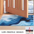 thumbnail image 3 of Light Blue Marble Flow Pattern Door Rugs,Washable Non Slip Door Mats Indoor,Decorative Door Mats,Entry Mat Indoor for Entrance,Bedroom,Kitchen,Bathroom,17"x30", 3 of 6