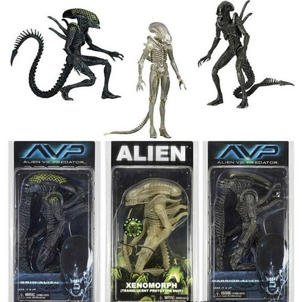 NECA AVP ALIENS VS.PREDATOR Xenomorph Warrior Grid Alien PVC