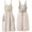 FBeige Yellow, variant on Fiykzur Cotton Linen Apron Cross Back Work Apron for Women with Pockets Pinafore Dress X Cross Halter Apron for Chef Gardening