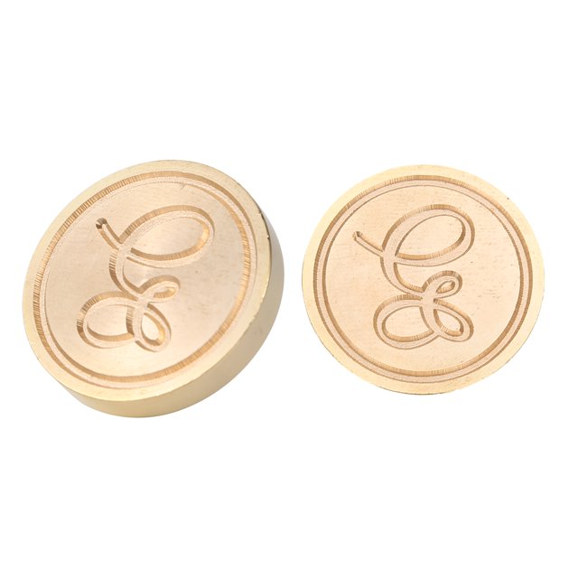 Wdftyju Sello de cera, cabezas de latón de cera de sellado de alfabeto romano de 30 mm para boda (E) Wdftyju 4st9wj6ju4bg6rb4D05