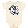 thumbnail image 3 of Inktastic My 1st 4th of July with Striped Stars Boys or Girls Baby Bodysuit, 3 of 5