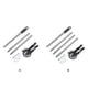 thumbnail image 4 of Cateissary Cortadoras de césped manuales de doble cara: alturas ajustables para cortar fácilmente Cortadora de césped manual con ruedas Jardín y Patio 3 tramos de 1.2m, 4 of 6