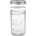 thumbnail image 2 of IGUOHAO 15 Pack Ball Mason Jars 9 oz Regular Mouth Mason Jars Canning Glass Jars With Airtight lids and Bands, 2 of 5