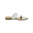 thumbnail image 2 of Sun + Stone Womens Easten Faux Leather Slip On Slide Sandals, 2 of 3