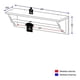 thumbnail image 2 of Repisa Porta Pañales Multimoveis Color Blanco Liso Modelo 2317.0001, 2 of 4
