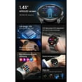 thumbnail image 4 of ET485 smart watch for men 1.43 inch health monitoring fitness tracker waterproof IP68, 4 of 10