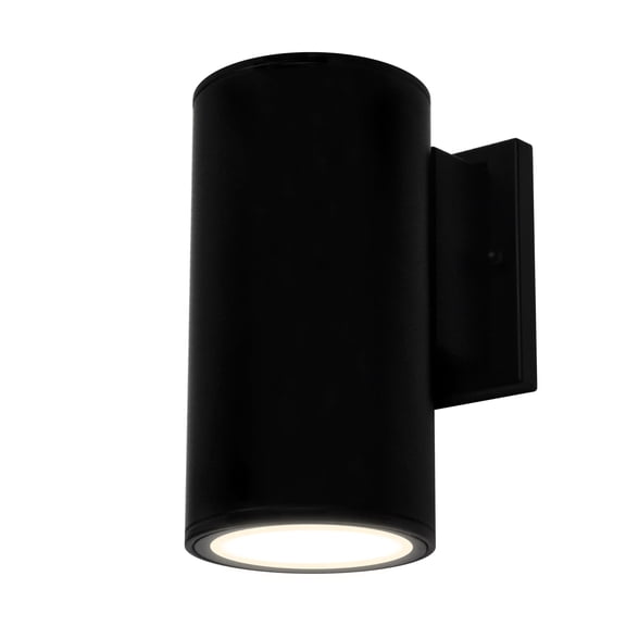 ULTRALUX LED 12" Modern LED Up and Down Wall Light - 2000 Lumen Outdoor Sconce 30W - 3000K Exterior Light Fixture (Black)