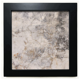 thumbnail image 1 of Textura de pared de piedra de superficie luz crujidos Mesa de pared con marco cuadrado negro, 1 of 4