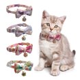 thumbnail image 2 of CSChome Collier pour Animaux de Compagnie Collier Imprimé Fleuri Nœud Papillon pour Chien avec Cloche Fournitures pour Animaux de Compagnie Collier pour Chien, 2 of 7