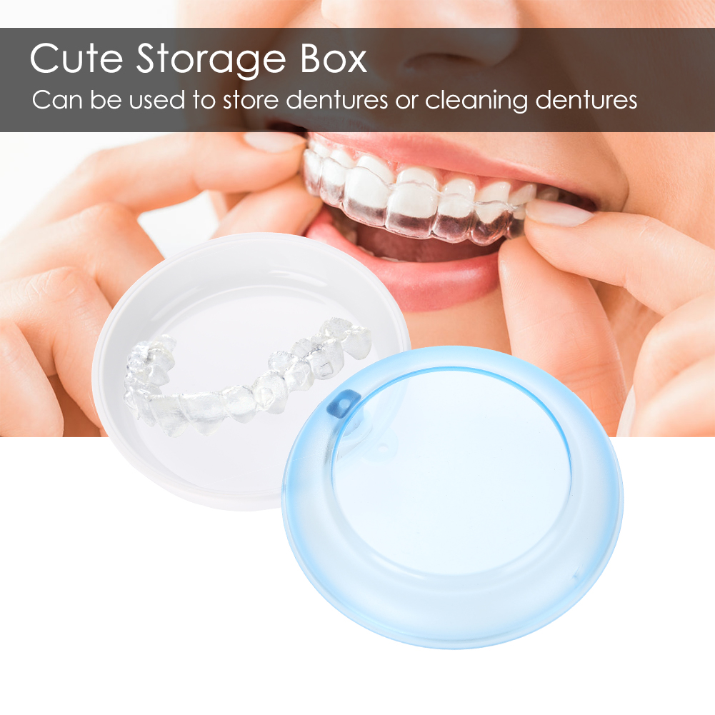 OTVIAP Portable Rotating Tooth Storage Box Dental Correction Holder Box Cute Storage Box