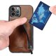 thumbnail image 4 of Funda tipo cartera a prueba de golpes para Iphone 13 con protector de tarjetero, rosa, 4 of 4