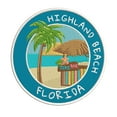 thumbnail image 1 of Happy Hour! Highland Beach, Florida 3.5 Inch Iron Or Sew On Embroidered Fabric Badge Patch Ocean Beach, Salt Life Iconic Series, 1 of 2
