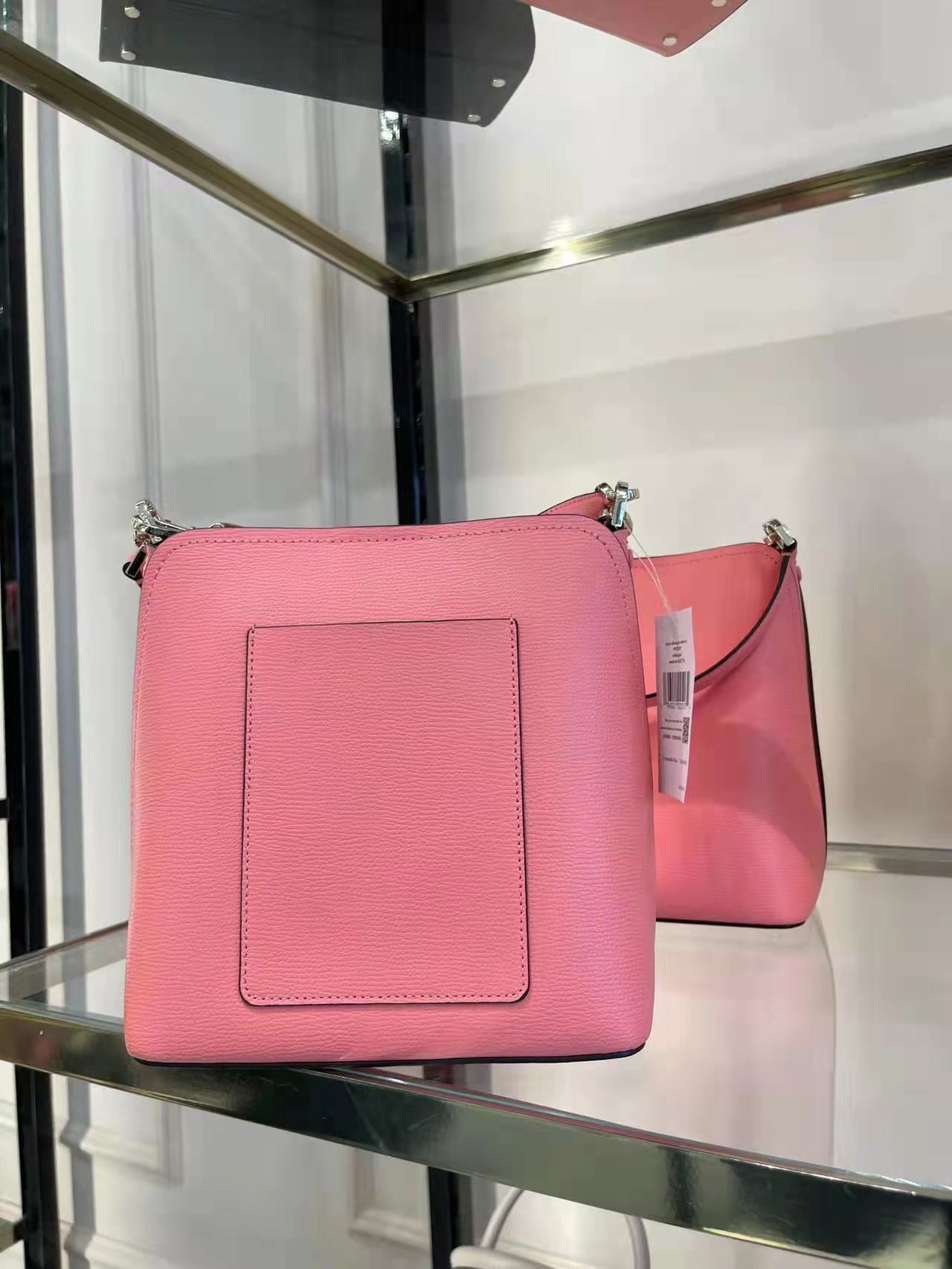 Kate Spade WKR00439 darcy small bucket bag in Peach Nectar