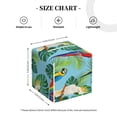 thumbnail image 2 of Tissue Box Cover, Macaw Cockatoo Monstera Leather Tissue Box Holder - Tissue Case Facial Paper Organizer for Bathroom, Vanity Countertop, Tabletop, Car, Night Stands, 2 of 7