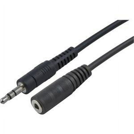 UPC: 0873791011209 | 15FT 5M STEREO EXTENSION CABLE 3.5MM AUDIO MALE TO FEMALE BLACK