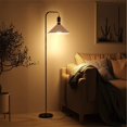 thumbnail image 6 of FSLiving 10.2" Brown Industrial Farmhouse Metal Lamp Shade with a E26 Light Socket Extender Replacement, Iron Cover, DIY Cone Shape Decorative for Renter Hallway Ceiling Pendants Wall Sconce, 6 of 7