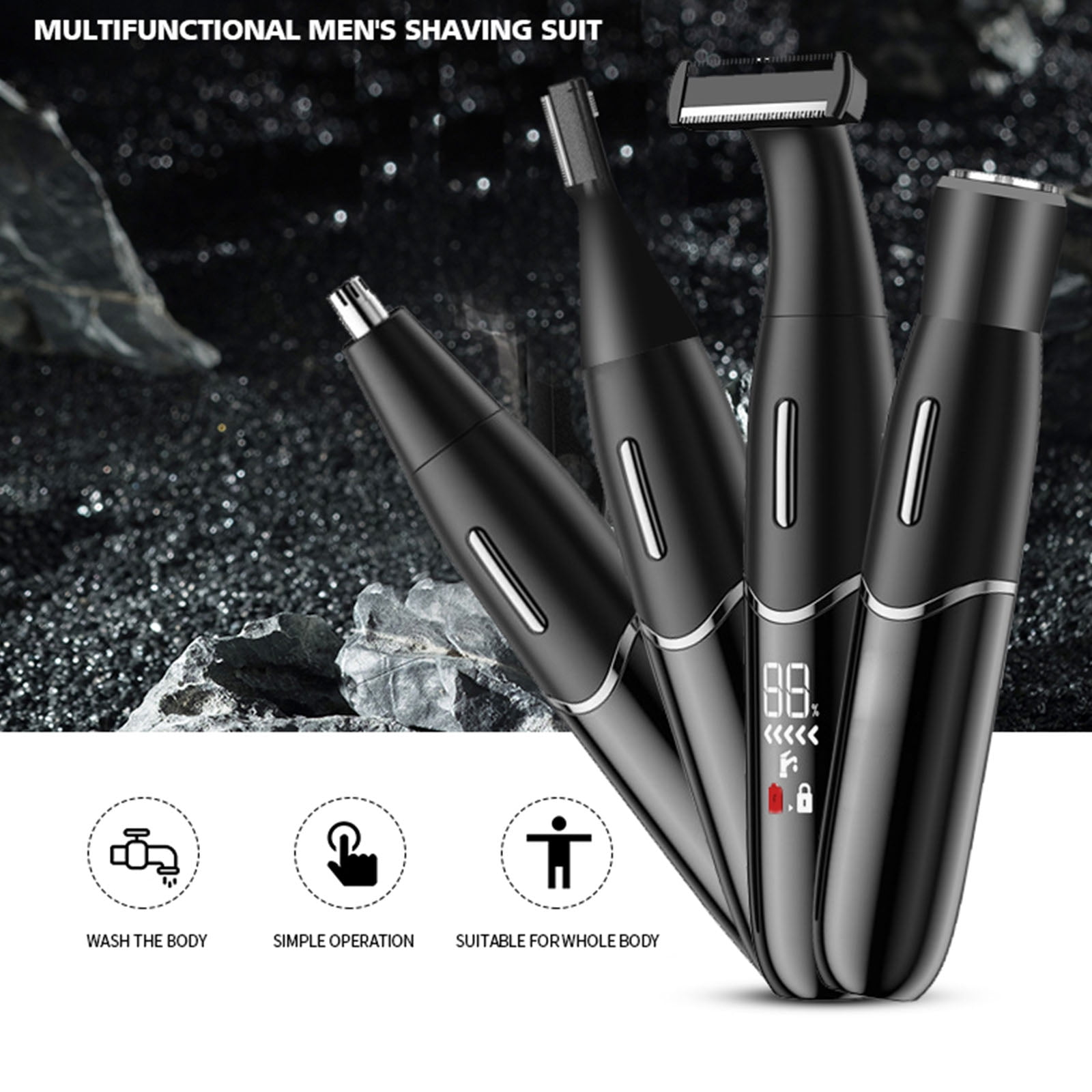 4 in 1 Female Epilator Women Body Face Multifunctional Shaving Shaver Lady Hair Remover Waterproof