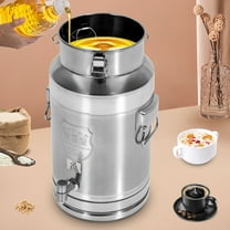 20 L 304 Stainless Steel Milk Can Oil Pail Storage Bucket Wine Barrel Canister