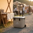 thumbnail image 3 of kowaku Wheeled Cooler Insulated Wheeled Cooler Box Food Cool Portable Ice Chest for Market Stall, 3 of 10
