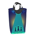 thumbnail image 2 of XMXY Aliens Space UFO Rectangular Laundry Basket Organizer , Collapsible Folding Tall Clothes Hampers for Laundry with Handles, 2 of 6