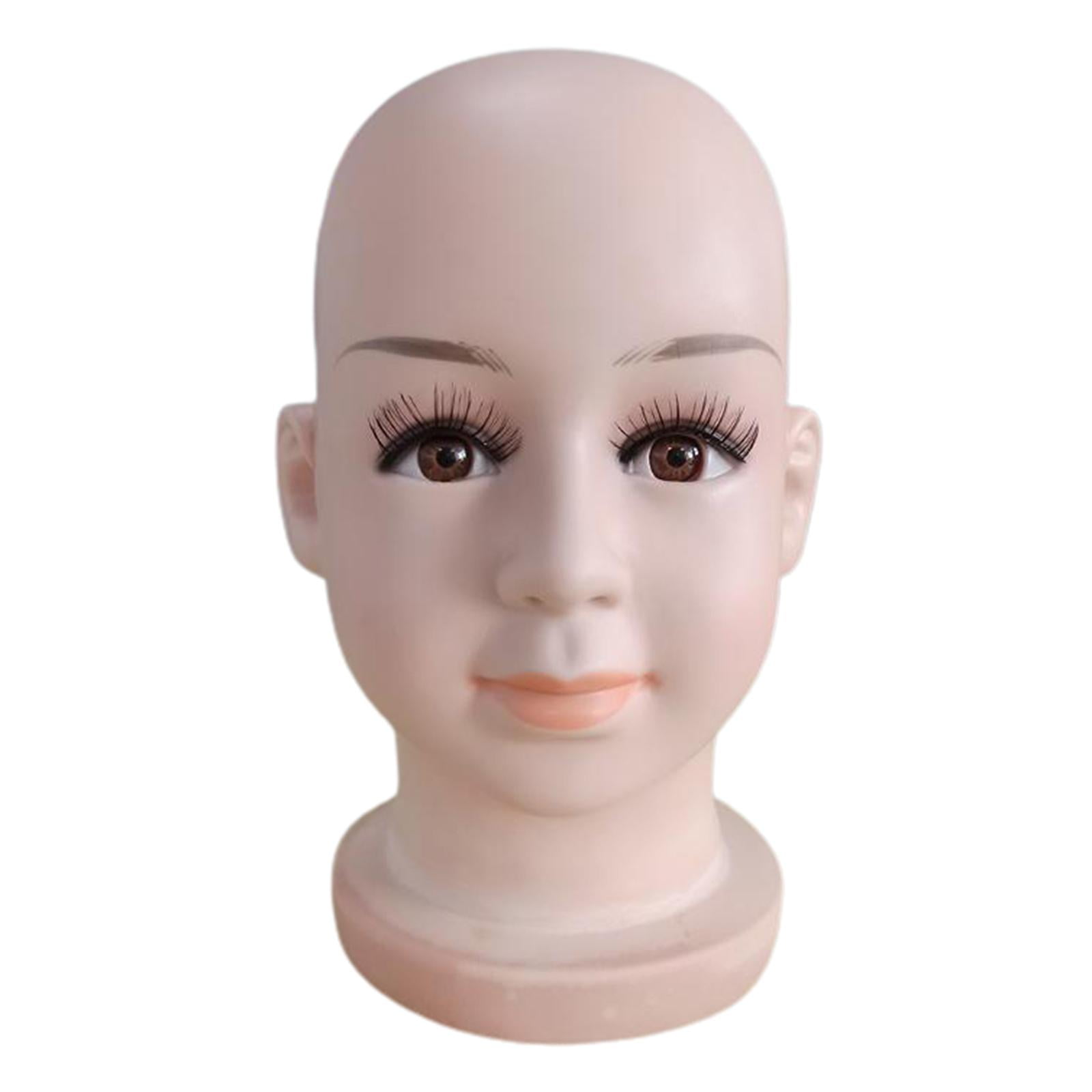 Tête De Mannequin Chauve – Pour Formation Coiffure – PVC Brun – Hauteur 27 Cm – Neuf – Fabriqué En Chine