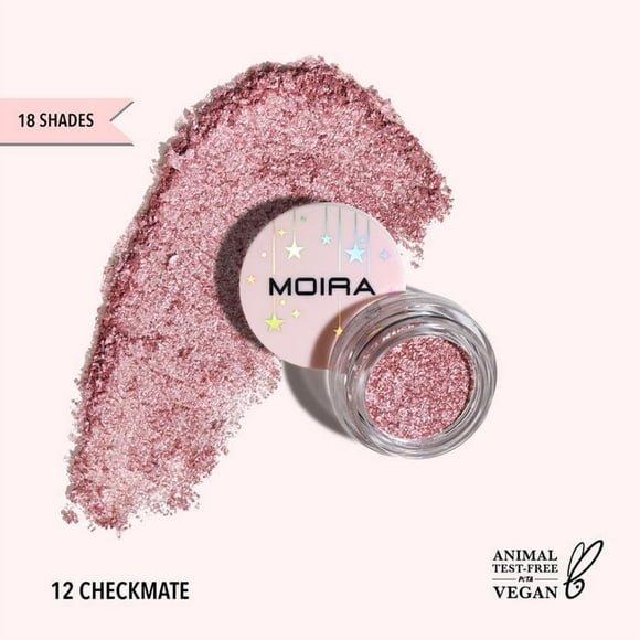 Sombra De Ojos Moira Cosmetics En Crema Con Glitter 12, Checkmate