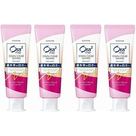(Bulk Purchase) Aura Two Me Stain Clear Paste Peach Leaf Mint 130g (×4)