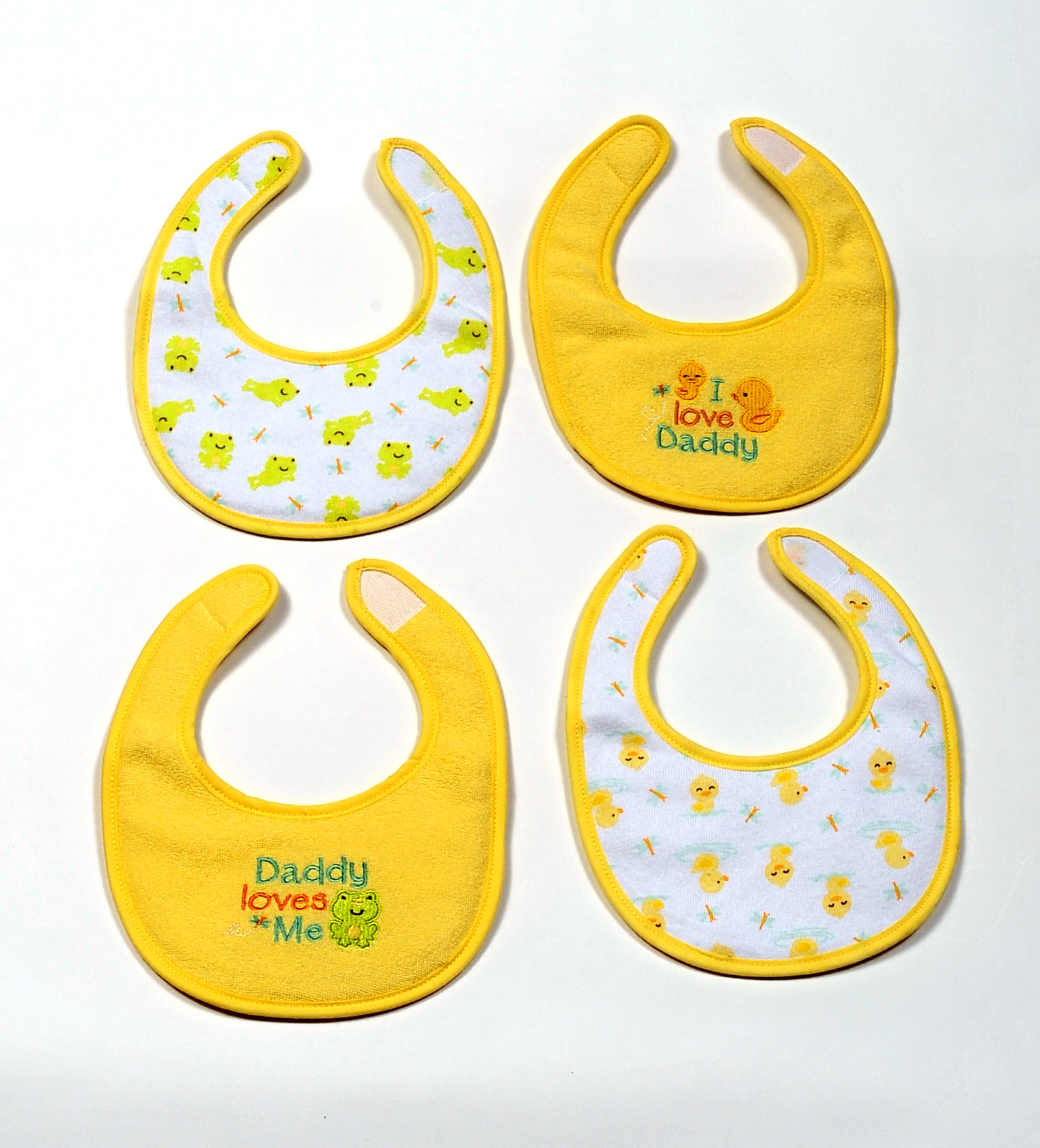 Parent's Choice Neutral Newborn Infant Bibs, 4 pack BrickSeek