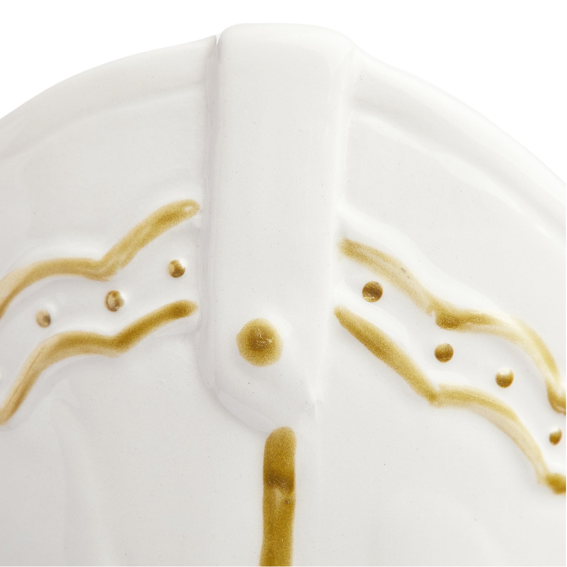 Mainstays White and Gold Cowgirl Boot Ceramic Vase, 7.3" L x 9" H