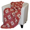 thumbnail image 1 of Denali Home Collection 16194450 Moroccan With Garnet Double Sided Microplush Throw, 1 of 1