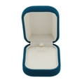 thumbnail image 2 of Velvet Jewelry Present Box Case Soft Luxurious Fashionable Storage Case for Proposal Blue Fit Necklaces Bracelets Pendants Rings Romantic Ambient Beautiful Accompaniment to Jewelry, 2 of 7