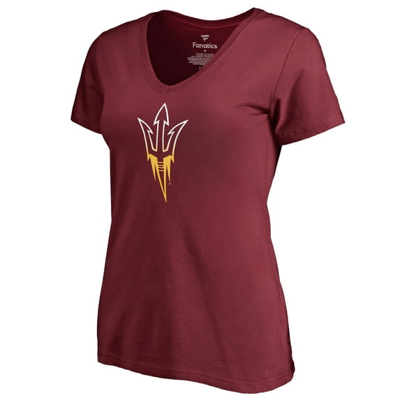 Women's Maroon Arizona State Sun Devils Gradient Logo T-Shirt