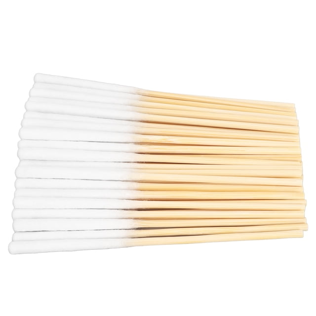 Makeup Cotton Swabs, 3.1in Cotton Swabs Multipurpose Thicken Long Wooden Handles Soft Tip For Home