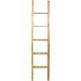 thumbnail image 3 of Ekena Millwork 15"W x 72"H x 3 1/2"D Vintage Farmhouse 5 Rung Ladder, Barnwood Decor Collection, Natural Barnwood, 3 of 13