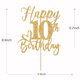 thumbnail image 4 of Topper para pastel Yotawebery 10.º cumpleaños dorado con brillo 18 x 12 cm, 4 of 7