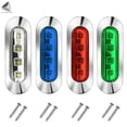 thumbnail image 5 of PULLIMORE 4Packs 3.8'' Waterproof Marine Boat LED Lights, Cabin Deck Walkway Stair Light, Navigation Lights, Stern Lights for Boat, Bow and Kayak DC 12V-24V (Set of 4), 5 of 8