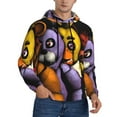 thumbnail image 2 of Saiise Five Nights At Freddy'S Men's Graphic Print Long Sleeve Drawstring Hoodie Pullover Sweatshirt-Small, 2 of 6