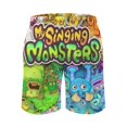 thumbnail image 3 of My Singing Monsters Men's Swim Trunks Board Shorts Drawstring Elastic Waist Quick Dry Swimsuits Beach Shorts with Pockets M, 3 of 8