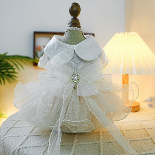 Zhuge Robe Chiot Douce, Robes Princesse Chat Mignon Jupe pour Petite Fille Chiens, A16, TG