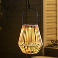 thumbnail image 7 of KMSS Solar Lanterns Outdoor Waterproof Hanging Rattan Lantern Lights Solar Powered Decorative Table Lamp for Garden Patio Courtyard Lawn, 7 of 7