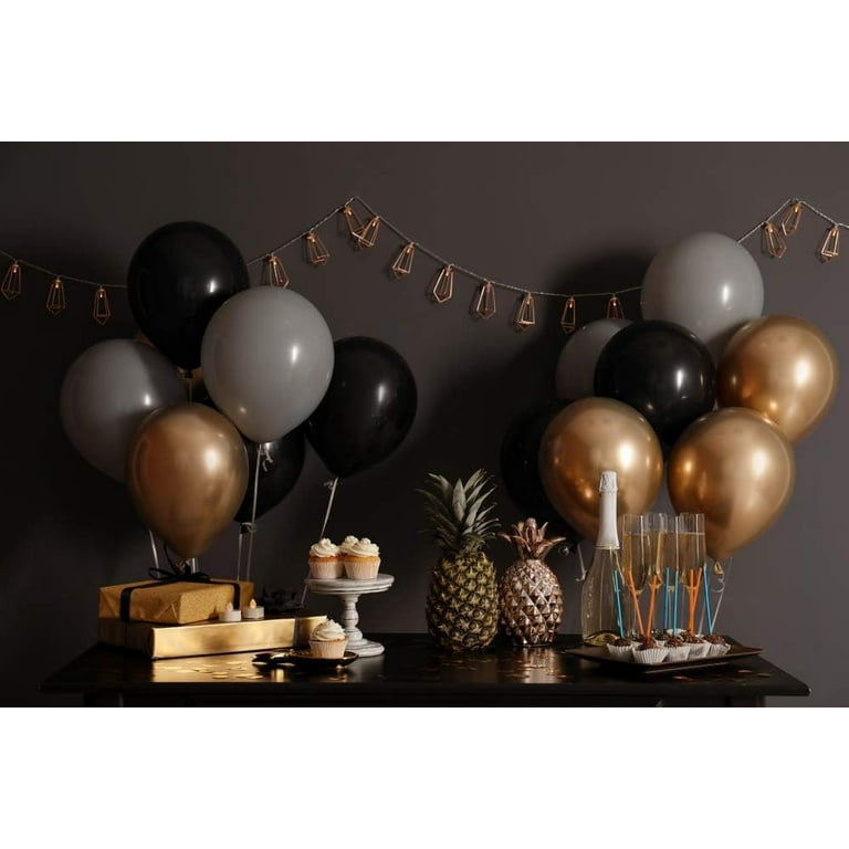 Ballon de baudruche noir 90 cm latex