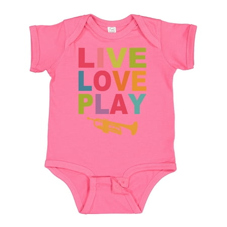 

Inktastic Live Love Play the Trumpet Gift Baby Boy or Baby Girl Bodysuit