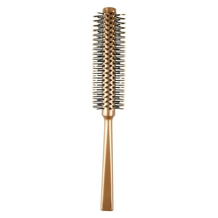Niceauty Round Curling Brush Hair Roller Brush Light Brown 1Pack for Styling