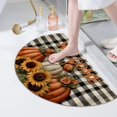 thumbnail image 4 of Alfombra de otoño con estilo de calabaza de fútbol Alfombra antideslizante de otoño Alfombra de entrada interior para Acción de Gracias Porche delantero, 4 of 5