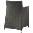 thumbnail image 3 of Modway Junction 18.5" Wicker / Rattan Outdoor Armchair in Brown/White, 3 of 3