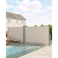 thumbnail image 4 of Lumiparty 71"x236" Double Side Retractable Awning, 280g Polyester, Rainproof & UV-Proof Privacy Screen for Deck, Patio, Pool, Beige, 4 of 9