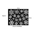 thumbnail image 1 of Pegatinas de ventana de pared de Snowflak de Navidad, decoraciones electrostáticas para la casa, efecto de purpurina, habitación de niños, pegatinas de Año Nuevo, 1 of 4
