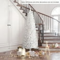 thumbnail image 4 of Jostyle UL Certified 280 Clear Prelit Incandescent White Holiday Fraser Fir Pencil Slim Artificial Christmas Tree, 6.5', 4 of 9